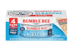 (Pack of 4) Bumble Bee Chunk White Albacore Tuna in Water, 5 oz cans