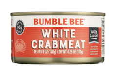 Bumble Bee Premium Select Wild Fancy White Crabmeat, 6oz can