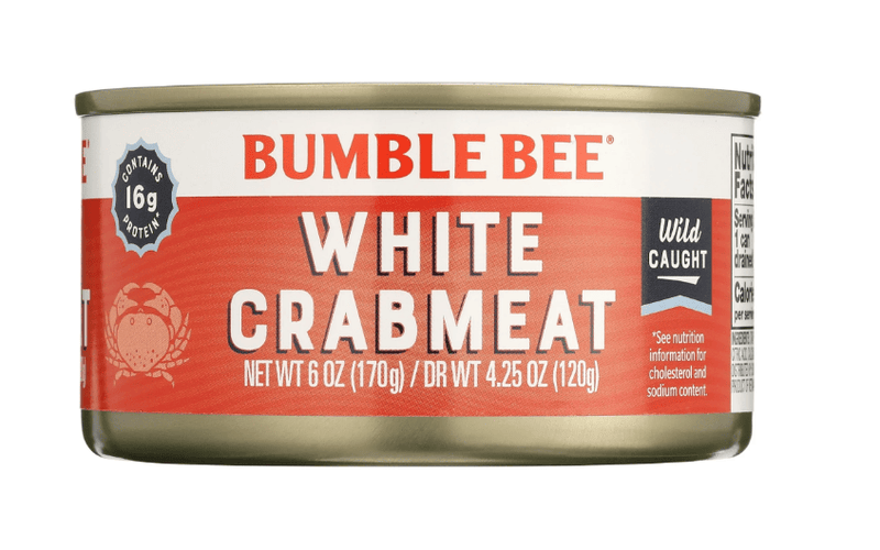 Bumble Bee Premium Select Wild Fancy White Crabmeat, 6oz can