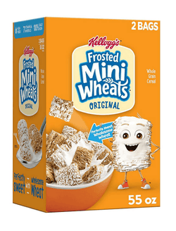 Kellogg's Frosted Mini-Wheats Breakfast Cereal, 55 oz.