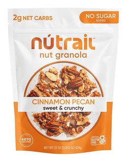 NuTrail Low Carb Keto Nut Granola, Cinnamon Pecan, 22 oz.