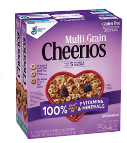 Multi-Grain Cheerios Gluten-Free Breakfast Cereal 18.75 oz., 2 pk.