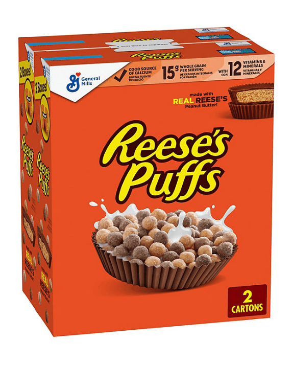 Reese's Puffs Peanut Butter Chocolate Cereal, 51.4 oz.