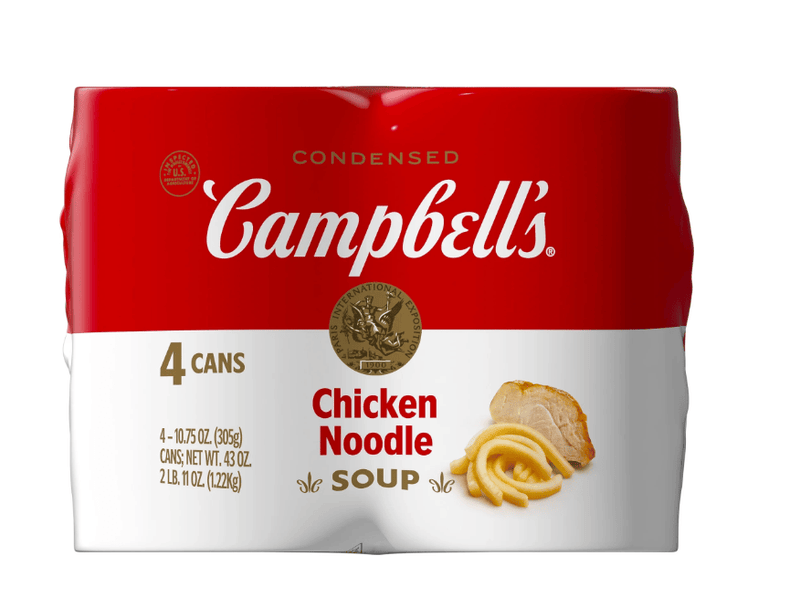 Campbell's Condensed Chicken Noodle Soup, 10.75 oz Can, 4 Count