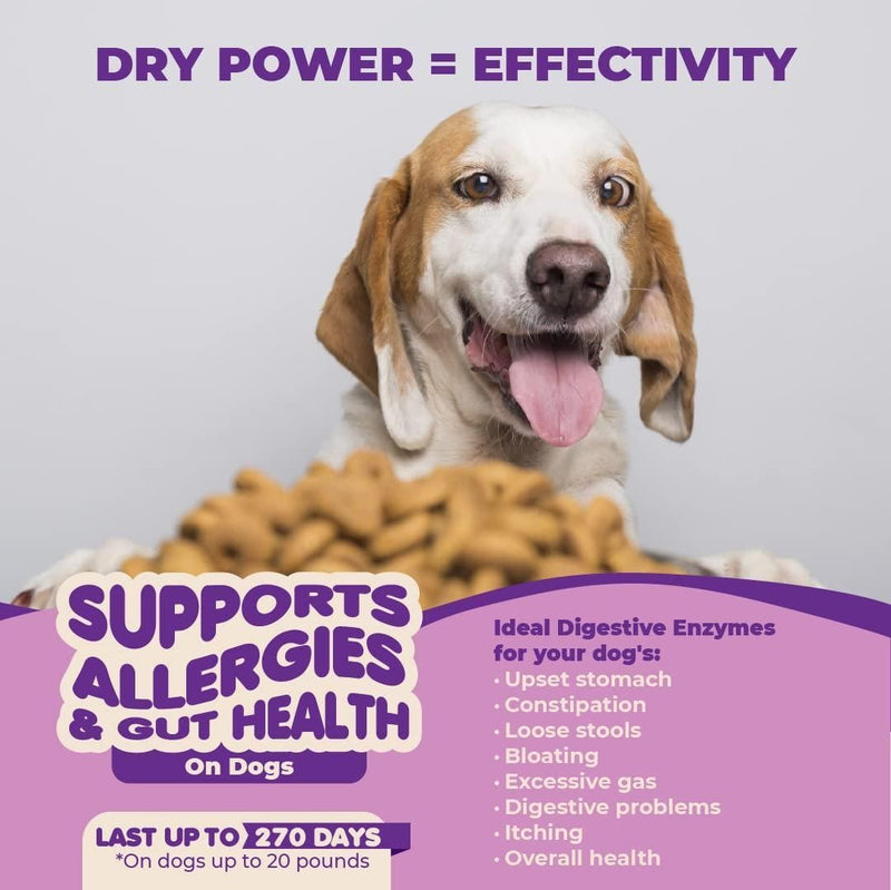 Probiotics for Dogs Puppies Extra Strength 9 Species 5 Billion CFU per Scoop of Dog Probiotics and Digestive Enzymes for Dogs Support Fiber for Dogs & Dog Allergy Relief Powder Probiotic for Dogs