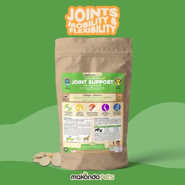 Joint Support for Dogs Collagen for Dogs and Cats Joint Supplement for Dogs with Vitamin C supports Joint Health Mobility Elasticity and Flexibility Dog Joint Supplement Large Breed and Small