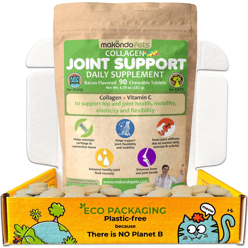 Joint Support for Dogs Collagen for Dogs and Cats Joint Supplement for Dogs with Vitamin C supports Joint Health Mobility Elasticity and Flexibility Dog Joint Supplement Large Breed and Small