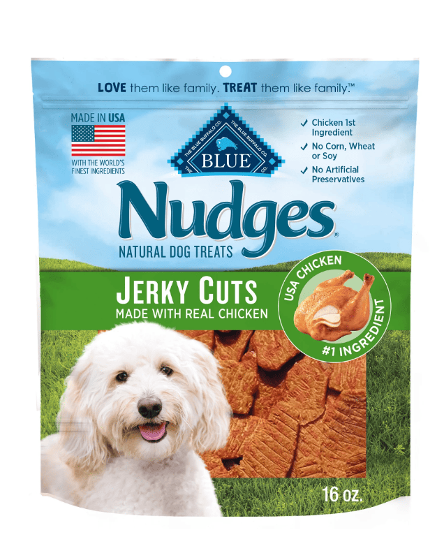 Blue Buffalo Nudges Jerky Cuts Dog Treats, Chicken, 16-oz. Bag