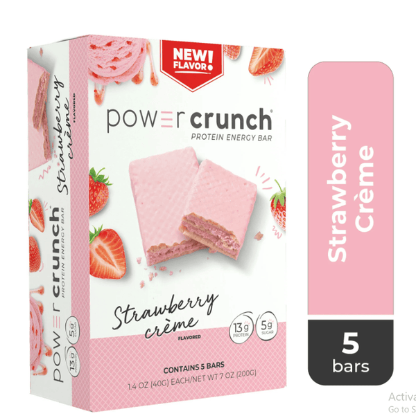 Power Crunch ORIGINAL Protein Energy Bar Strawberry Cream, 5 Count of 1.4 oz. Bars