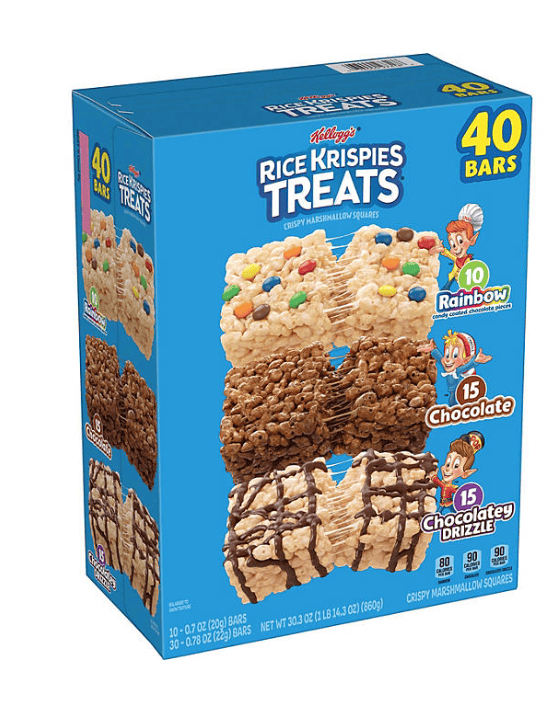 Rice Krispies Treats Squares, Variety Pack, 40 ct.