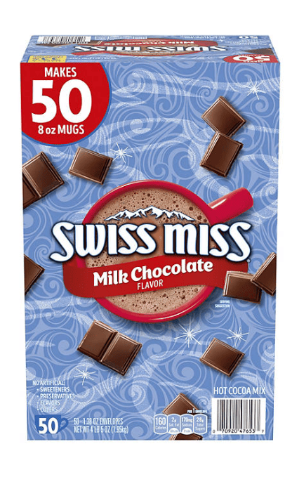 Swiss Miss Milk Chocolate Hot Cocoa Mix Packets, 50 ct.