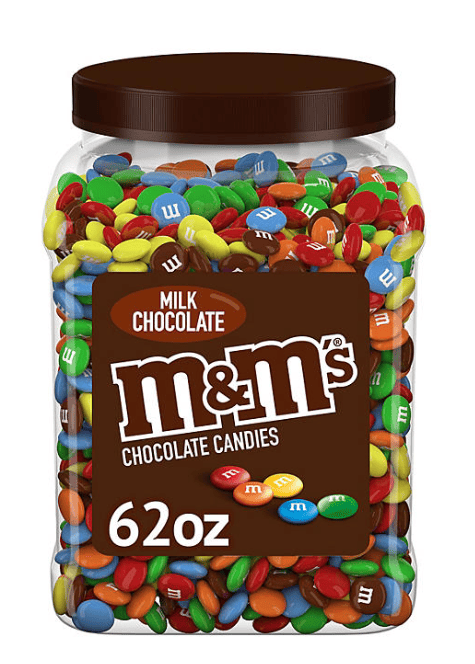 M&M'S Milk Chocolate Candy, 62 oz.