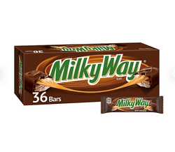 Milky Way Chocolate Candy Bars, Full Size, 1.84 oz., 36 pk.