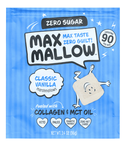 Know Brainer Max Mallow Classic Vanilla- Guilt-Free & Zero Sugar Marshmallows -Low Carb and Zero Fat