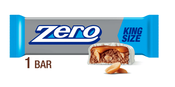 Zero White Fudge, Caramel, Peanut, Almond Nougat King Size Candy, Bar 3.4 oz