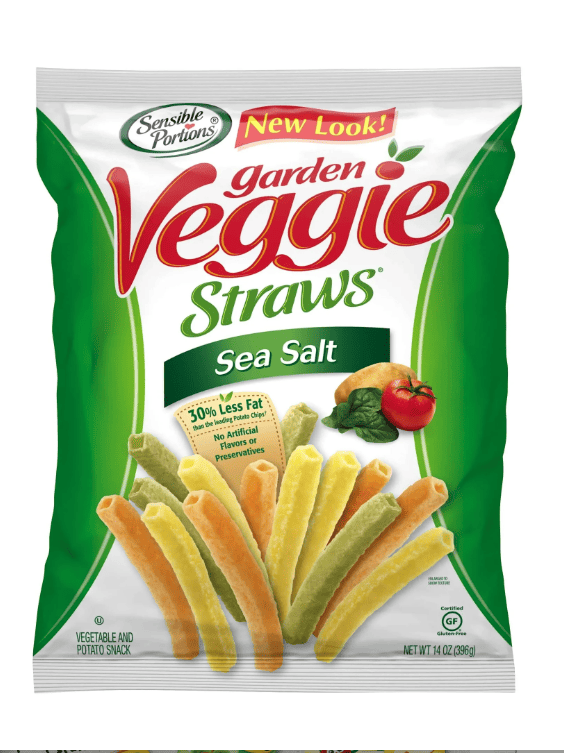 Sensible Portions Garden Veggie Straws, Sea Salt, 14 oz