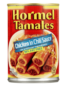 HORMEL Beef Tamales in Chili Sauce, Shelf-Stable, 15 oz Steel Can