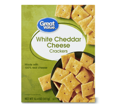 Great Value White Cheddar Cheese Crackers, 12.4 oz