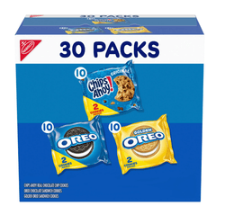 Nabisco Sweet Treats Cookie Variety Pack OREO, OREO Golden & CHIPS AHOY!, 30 Snack Packs