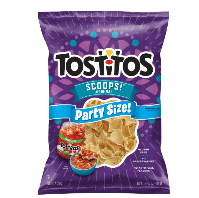 Tostitos Scoops! Party Size Tortilla Chips, 14.5 oz Bag