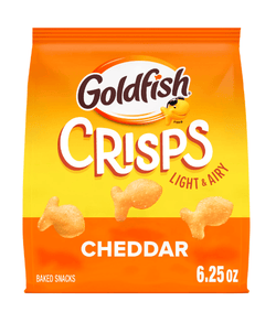 Goldfish Crisps Cheddar Cheese Baked Chip Crackers, 6.25 oz Bag