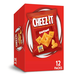 Cheez-It Original Cheese Crackers, Baked Snack Crackers, 12 Count