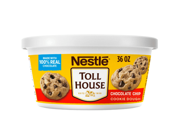 Nestle Toll House Chocolate Chip Cookie Dough, 36 oz (Regular Container)