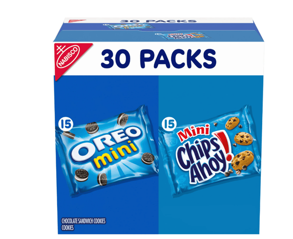 Nabisco Crowd Favorites Cookie Variety Pack, CHIPS AHOY! Mini & OREO Mini, 30 Snack Packs