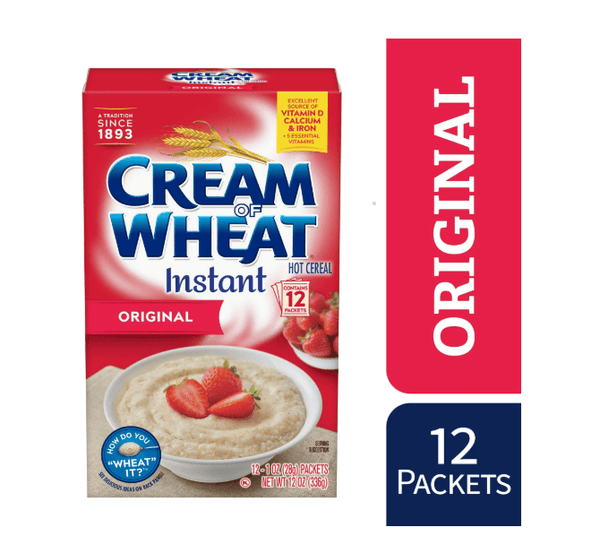 Cream of Wheat Original Flavor Instant Hot Cereal, Kosher, 12-1 oz Packets