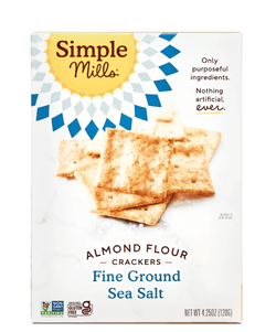 Simple Mills Crackers, Fine Ground Sea Salt, Almond Flour, 4.25 Oz, Pack Of 6 Crackers, Fine Ground Sea Salt, Almond Flour, 4.25 Oz, Pack Of 6