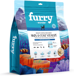 FURRY WONDER Freeze Dried Dog Food, Turkey & Chicken, 16 oz, Grain-Free, High Protein, Complete Meal or Topper, Immune Boost, USA Made