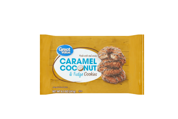 Great Value Caramel Coconut & Fudge Cookies, 8.5 oz