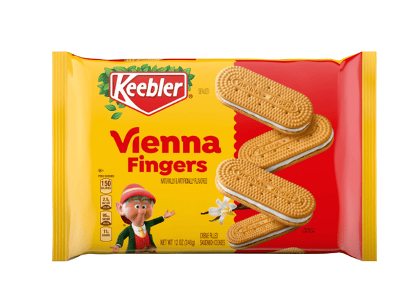 Keebler Vienna Fingers, Buttery Sandwich Cookies with Cr?me Filling, 12 oz